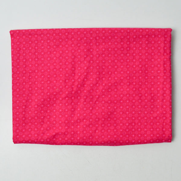 Pink Dotted Quilting Weight Woven Fabric - 36" x 40"