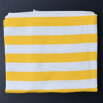 Yellow + White Striped Riley Blake Jersey Knit Fabric - 35" x 56"