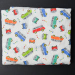 Colorful Van Brushed Flannel Fabric - 42" x 70"