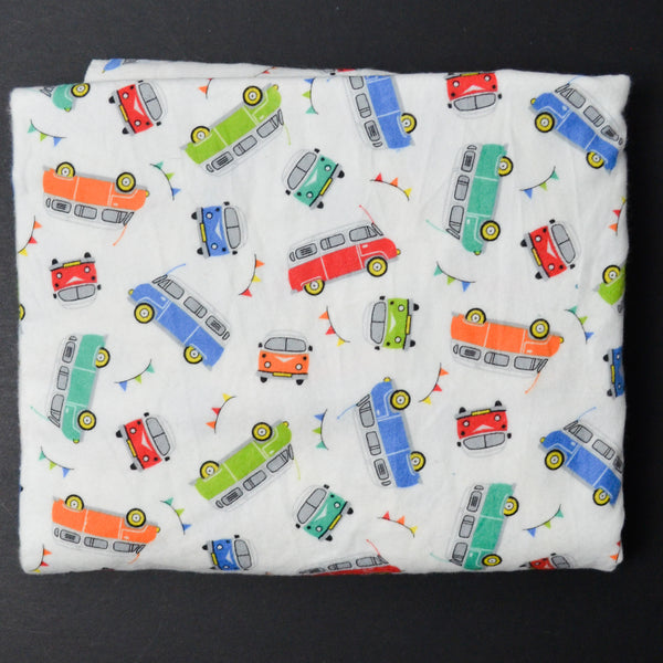 Colorful Van Brushed Flannel Fabric - 42" x 70"