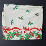 Vintage Christmas Border Fabric - 34" x 76" (Stained)