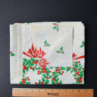 Vintage Christmas Border Fabric - 34" x 76" (Stained)