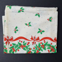 Vintage Christmas Border Fabric - 34" x 76" (Stained)