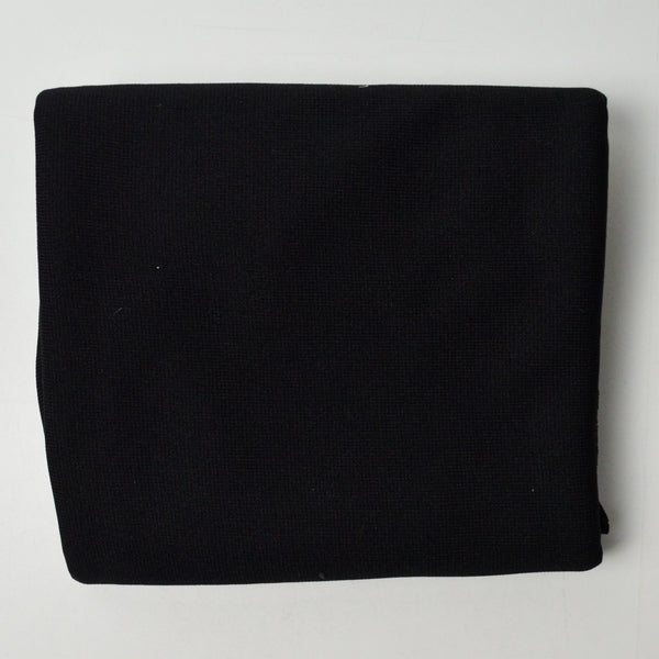 Black Polyester Double Knit Fabric - 56" x 56"