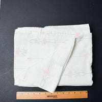 Stenciled Floral Print Soft Flat Sheet - 76" x 88"
