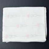 Stenciled Floral Print Soft Flat Sheet - 76" x 88"