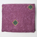 Marbled Purple + Green Diamond Print Flat Sheet - 88" x 90" (+Pillowcase)