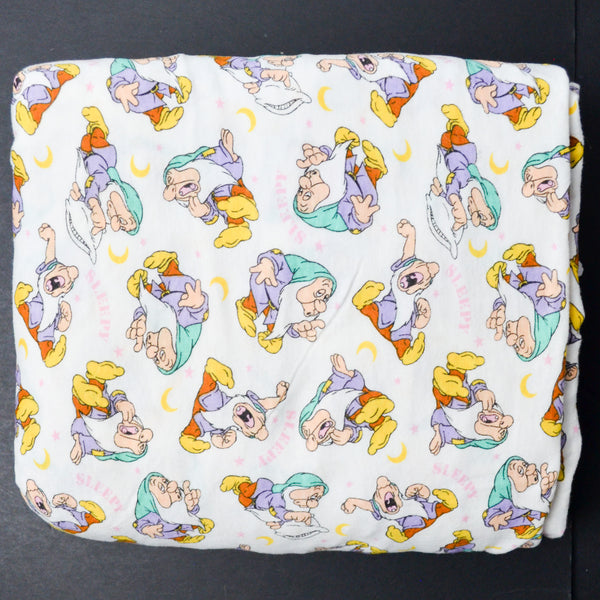 Snow White Sleepy Dwarf Jersey Knit Fabric - 64" x 180"
