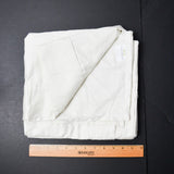 Off-White Satin Weave Flat Sheet - 48" x 62"