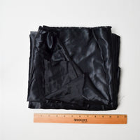 Black Satin Woven Fabric - 56" x 60