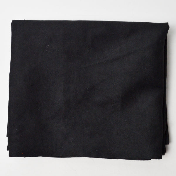 Black Microsuede Fabric - 50" x 60"
