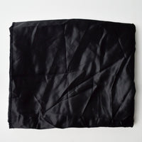 Black Lightweight Satiny Woven Fabric - 61" x 220"