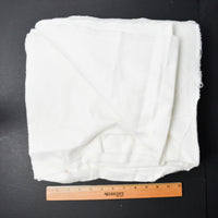 White Brushed Flannel Fabric - 55" x 204"