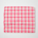 Pink Gradient Check Woven Cotton Fabric - 42" x 64"