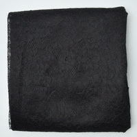 Black Floral Lace Fabric - 48" x 70" + Extra