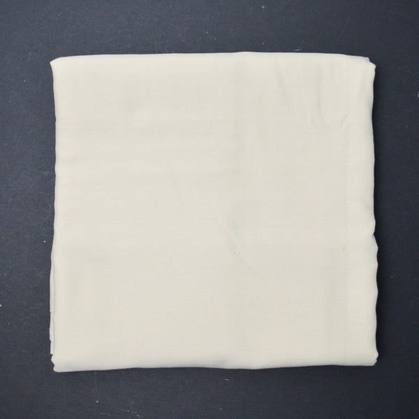Off-White Soft Lightweight Twill Woven Fabric - 44" x 82"