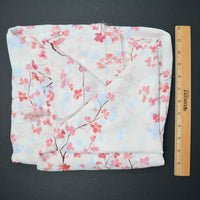 Light Pink Cherry Blossom Polyester Crepe Fabric - 60" x 125"