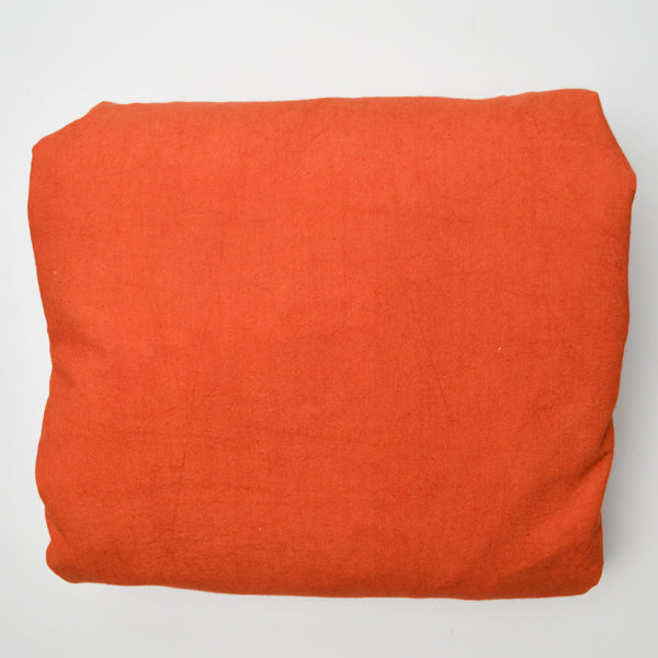 Burnt Orange Nubby Woven Fabric - 108" x 144"