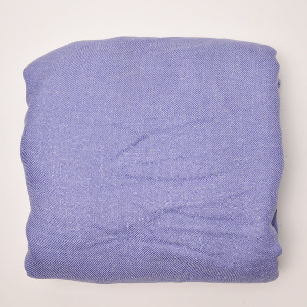 Periwinkle Nubby Twill Woven Fabric - 62" x 116"