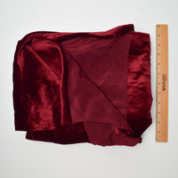Dark Red Velvet Knit Fabric - 76" x 90"