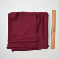 Burgundy Polyester Double Knit Fabric - 68" x 92"