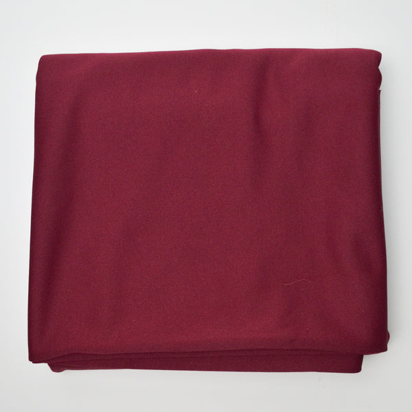 Burgundy Polyester Double Knit Fabric - 68" x 92"