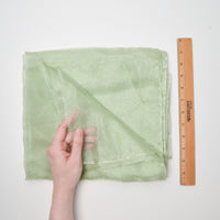 Light Green Sheer Shimmery Fabric - 45" x 75"
