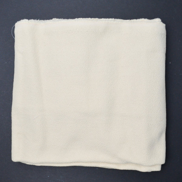 Ivory Bumpy Thick Crepe Woven Fabric - 42" x 58"