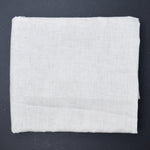 White, Cream + Brown Slub Loose Woven Fabric - 45" x 110"