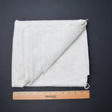 White, Cream + Brown Slub Loose Woven Fabric - 45" x 110"