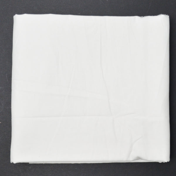 White Quilting Weight Woven Fabric - 45" x 74"