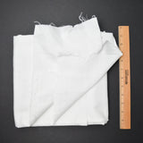 White Slub Woven Fabric - 56" x 58"