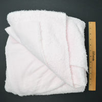Light Pink Fuzzy Knit Fabric - 62" x 64"