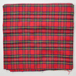 Red + Green Plaid Soft Flannel Fabric - 40" x 45"