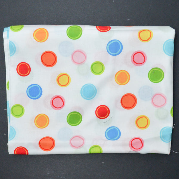 Colorful Dotted Quilting Weight Woven Fabric - 44" x 62"