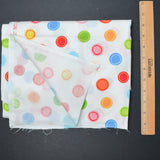 Colorful Dotted Quilting Weight Woven Fabric - 44" x 62"