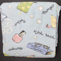 Relaxation Print Brushed Flannel Fabric - 46" x 192"