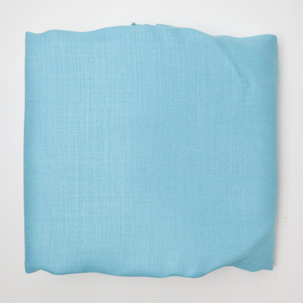 Sky Blue Linen Blend Woven Fabric - 56" x 144"