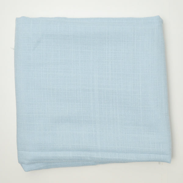 Light Blue Loose-Woven Slub Fabric - 45" x 103"