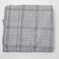 Houndstooth Plaid Pattern Double Knit Fabric - 66" x 78"