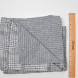 Houndstooth Plaid Pattern Double Knit Fabric - 66" x 78"