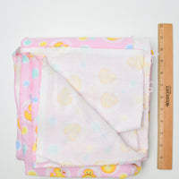 Pink + Rubber Duck Print Flannel Woven Fabric - 45" x 116"