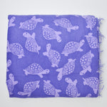 Purple Turtle Flannel Fabric - 42" x 106"