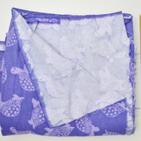 Purple Turtle Flannel Fabric - 42" x 106"