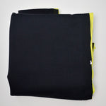 Black + Neon Yellow Bonded Neoprene Fabric - 46" x 78"