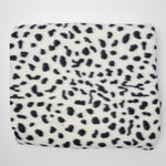 Black + White Dalmatian Fleece Fabric - 56" x 62"