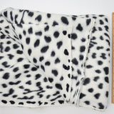 Black + White Dalmatian Fleece Fabric - 56" x 62"