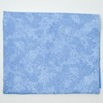 Blue Floral Quilting Weight Woven Fabric - 36" x 46"