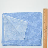 Blue Floral Quilting Weight Woven Fabric - 36" x 46"