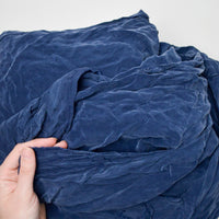 Blue Silky Crinkled Apparel Fabric - 45" x 360"